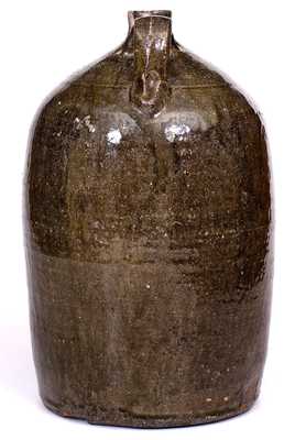 John Henry Long, Crawford County, GA Double-Handled Stoneware Jug (Stamped JHL)