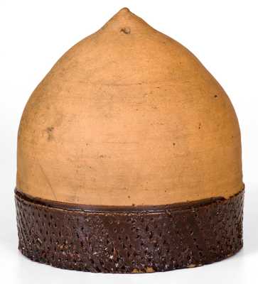 Tanware Acorn-Form Hanging Planter, PA or OH origin, circa 1885