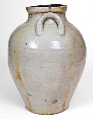 Three-Gallon CHARLESTOWN Stoneware Jar w/ Impressed Triangle Decoration (Boston)
