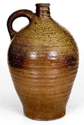 Unusual Early NC Salt-Glazed Stoneware Jug