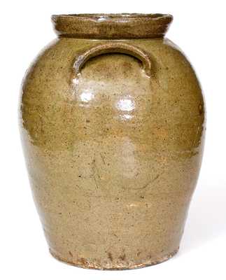 3 Gal. Stoneware Jar att. B. F. Landrum, Edgefield District, SC, early 19th century