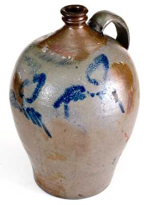 Important Early Richmond Area Stoneware Jug w/ Inscribed Petersburg, VA Advertising