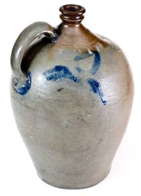Important Early Richmond Area Stoneware Jug w/ Inscribed Petersburg, VA Advertising