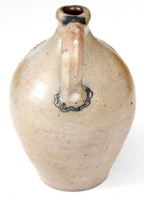 Exceptional Utica, NY 1/4 Gal. Incised Stoneware Jug Marked 