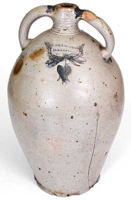 Exceptional D. GOODALE / HARTFORD Monumental Stoneware Jug w/ Incised Federal Eagle