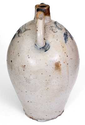 Exceptional D. GOODALE / HARTFORD Monumental Stoneware Jug w/ Incised Federal Eagle