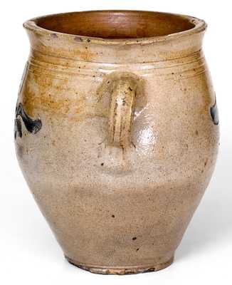 1/2 Gal. Vertical-Handled Stoneware Jar with Incised Decoration, Manhattan, circa 1790
