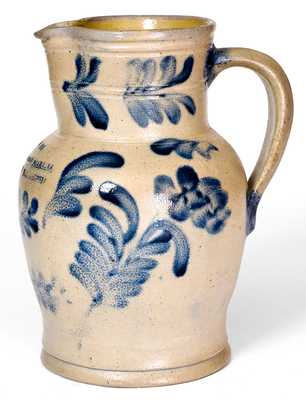 Rare Richard Remmey, Philadelphia, PA Stoneware Pitcher w/ Impressed Advertising