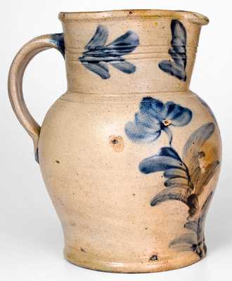 1 Gal. Richard Remmey, Philadelphia, PA Stoneware Pitcher with Floral Decoration