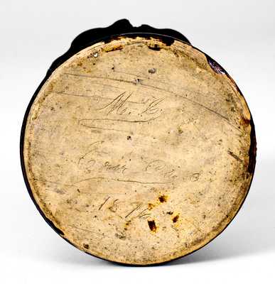 Very Rare "Erie, PA / 1876" Miniature Stoneware Flowerpot