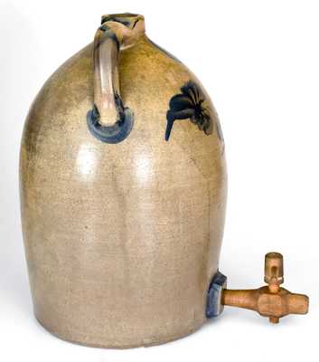 6 Gal. Midwestern Stoneware Water Cooler with Floral Decoration