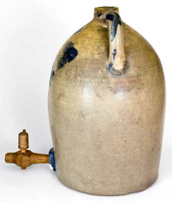 6 Gal. Midwestern Stoneware Water Cooler with Floral Decoration