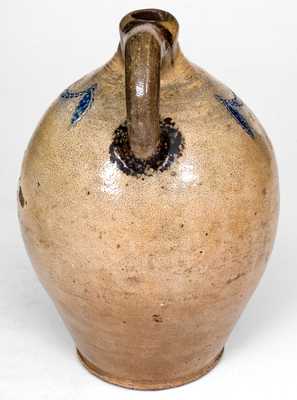 Fine 1 Gal. Stoneware Jug with Impressed Swag Decoration, Manhattan, circa 1800