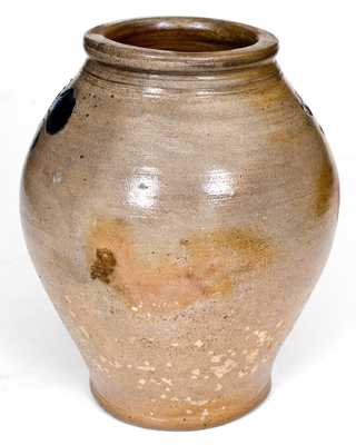 Rare J. REMMEY / MANHATTAN-WELLS / NEW-YORK Stoneware Jar w/ Incised Decoration