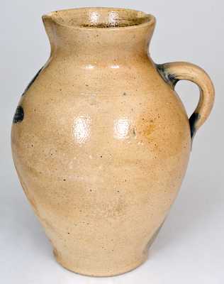 Very Rare Stoneware Pitcher w/ Impressed Flower, att. Jonathan Fenton, Boston, 18th century