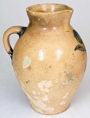 Very Rare Stoneware Pitcher w/ Impressed Flower, att. Jonathan Fenton, Boston, 18th century