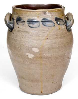 C. CROLIUS / MANUFACTURER / MANHATTAN-WELLS / NEW-YORK Stoneware Jar