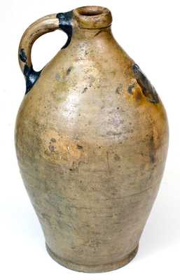 Rare Stoneware Sun Face Jug, Xerxes Price (NJ) or Josiah Chapman (Troy, NY)