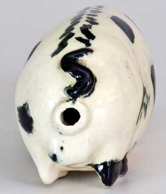 Unusual Midwestern Stoneware Pig Bottle Inscribed 