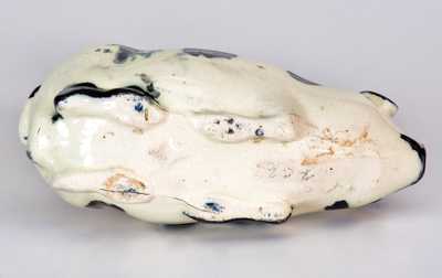 Unusual Midwestern Stoneware Pig Bottle Inscribed "Florence / 1889"