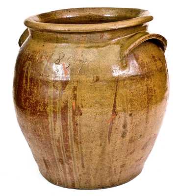 Outstanding Stoneware Jar Inscribed 