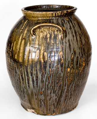 Monumental Crawford County, GA Stoneware Jar with Bold 
