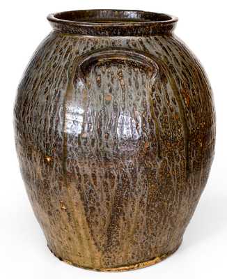 Monumental Crawford County, GA Stoneware Jar with Bold 