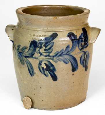 Very Rare B. C. MILBURN / ALEXANDRIA, D.C. 1/2 Gal. Stoneware Jar