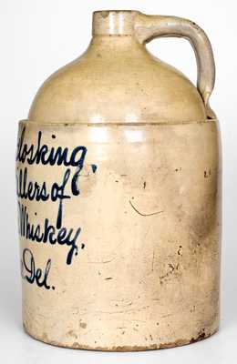 Levy & Glosking, / Distillers of / Pure Rye Whiskey / Dover. Del. Stoneware Jug