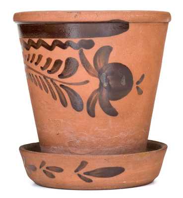 New Geneva or Greensboro, PA Tanware Flowerpot