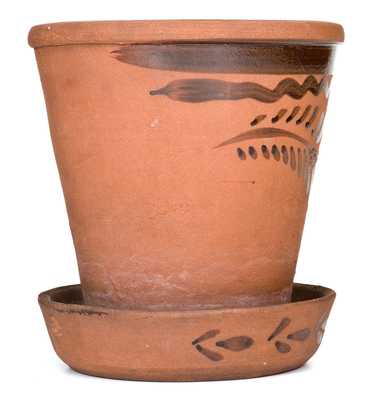 New Geneva or Greensboro, PA Tanware Flowerpot