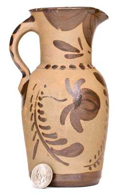 New Geneva or Greensboro, Pennsylvania Tanware Pitcher