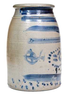 Unusual Western PA Stoneware Canning Jar, probably Joseph G. Shibler