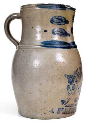 Very Fine 1 Gal. A. CONRAD / NEW GENEVA / FAYETTE CO. PA Stoneware Pitcher