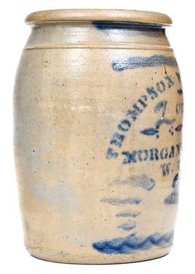 2 Gal. THOMPSON, WILLIAMS & CO. / MORGANTOWN, W. VA Stoneware Jar