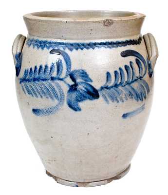 3 Gal. Stoneware Jar with Floral Decoration att. Richard Remmey, Philadelphia, PA