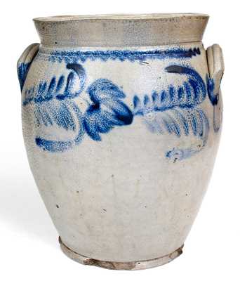 3 Gal. Stoneware Jar with Floral Decoration att. Richard Remmey, Philadelphia, PA