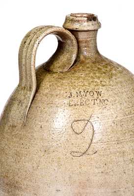 Two-Gallon J. M. YOW / ERECT, NC Stoneware Jug