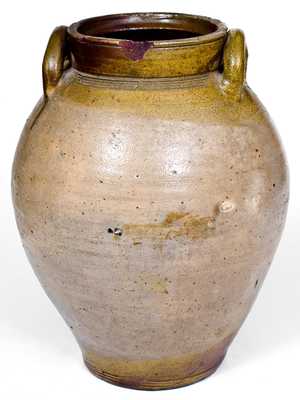 2 Gal. CHARLESTOWN (Boston) Stoneware Jar with Hearts Decoration
