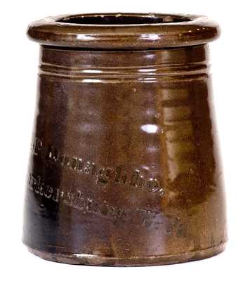 A. P. DONAGHHO / PARKERSBURG, WV Albany Slip Stoneware