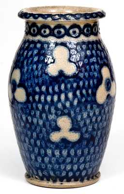 Excellent Northeastern Stoneware Jar w/ Profuse Cobalt Decoration
