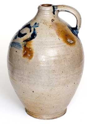 COMMERAW S Stoneware Jug by African-American New York City Potter, Thomas Commeraw