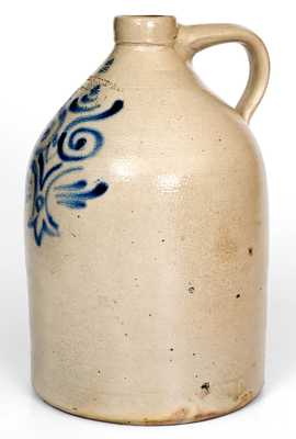 Unusual William MacQuoid Pottery Works (Manhattan) Jug w/ Mask Design