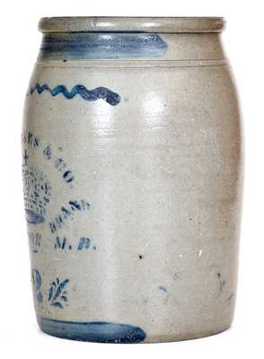 D. F. HAYNES & CO. / BALTIMORE, MD Stoneware Advertising Jar