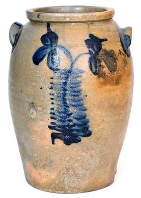 Rare MYERS & BOKEE, Baltimore, MD Stoneware Jar, circa 1835