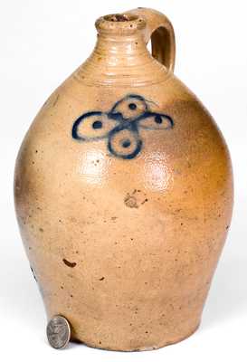 1/2 Gal. Stoneware Jug by Howe & Clark (Athens, NY) or Crolius (New York City)