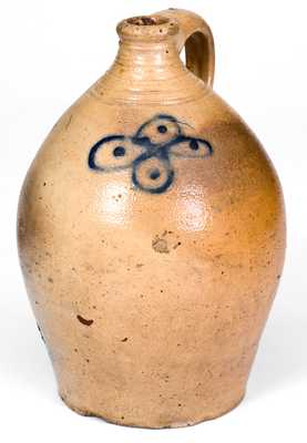 1/2 Gal. Stoneware Jug by Howe & Clark (Athens, NY) or Crolius (New York City)