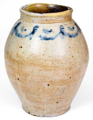 1 Gal. Stoneware Jar att. C. Crolius, Manhattan, New York, circa 1810