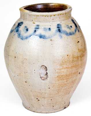 1 Gal. Stoneware Jar att. C. Crolius, Manhattan, New York, circa 1810