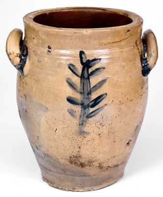 Unusual Stonington, CT Stoneware Jar, circa 1820